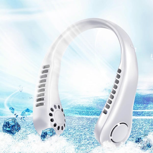 Mini Ventilator Halsventilator Bladløs Halsventilator Genopladelig Bærbar Ventilator USB Hængende Halsventilator
