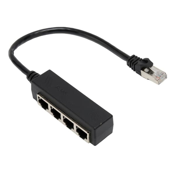 Ethernet splitterkabel - højkvalitets RJ45 splitteradapter til bærbar computer