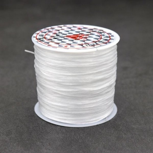 Elastisk Tråd til Smykker og Perler – 60m Perfekt til Halskæder
