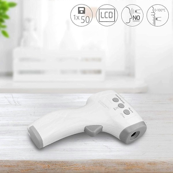 Beröringsfri infraröd termometer, klinisk termometer, beröringsfri panntermometer för vuxna, barn och spädbarn