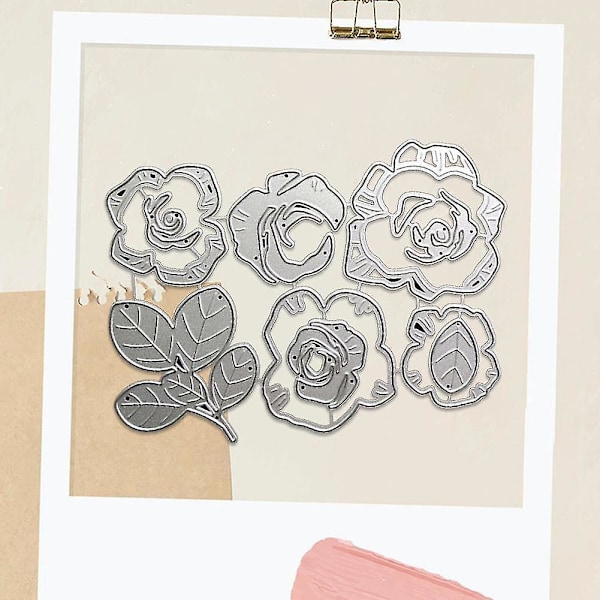 Lager av blomblad Metall Stansning Dies Stenciler För Diy Nytt. Scrapbooking
