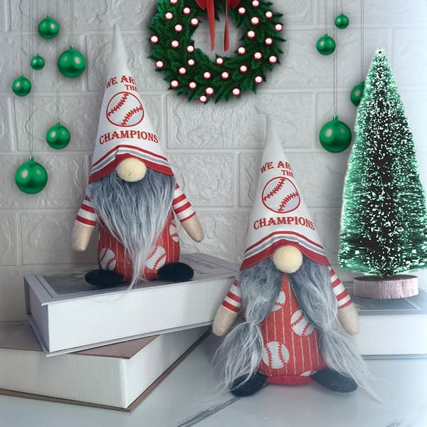 Julgransprydnad Basebolldocka Ansiktslös Tomte Sportdocka 1 28*12*8.5cm
