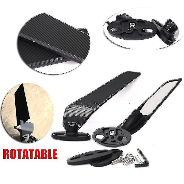 Motorsykkel Speil Vindvinge Justerbar Roterende Side Speil For Yamaha Yzf R1 R6 R25 R3 R125 R15 Fz6r R6s Tilbehør_gave Av G