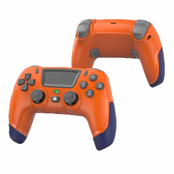 Game Elite Controller för PS4 Slim/Pro, Dubbel Vibrations Gamepad för PC, USB-ansluten Gamepad, Bluetooth Joystick