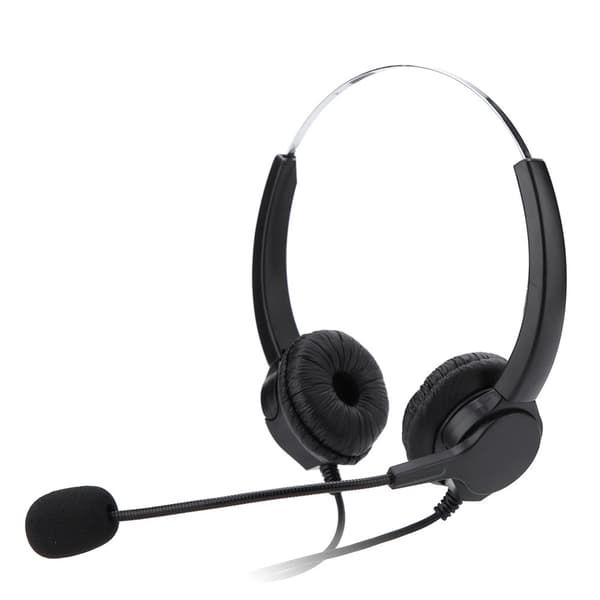 Comfortable Crystal RJ9 Noise Cancelling Call Center Headset
