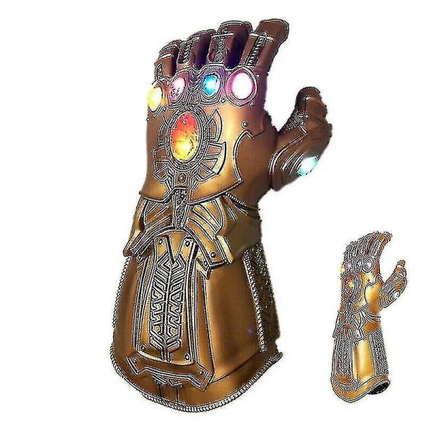 Lasten Thanos-hansikkaat Infinity Gauntlet LED-valolla Avengers 4 Cosplay-lelu