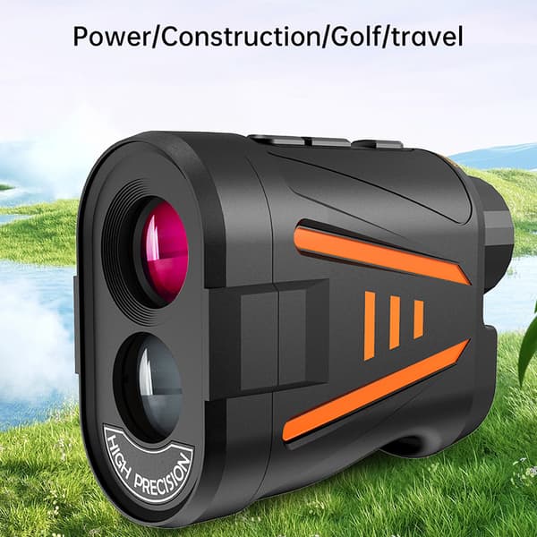 Laser Rangefinder with 1800m Precision, 6X Optical Zoom Black