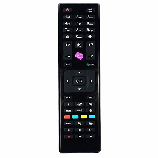 Udskiftnings-TV-fjernbetjening RC4875 til Finlux Shar LED-TV/Techwood fjernsyn Fjernbetjening Reparationsdel Reservedel Tilbehør