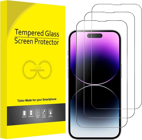 3X Herdet Glassbeskyttelse iPhone 15 Pro Max