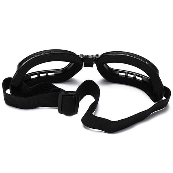 Motorcycle Goggles Retro MC Black Clear Glass