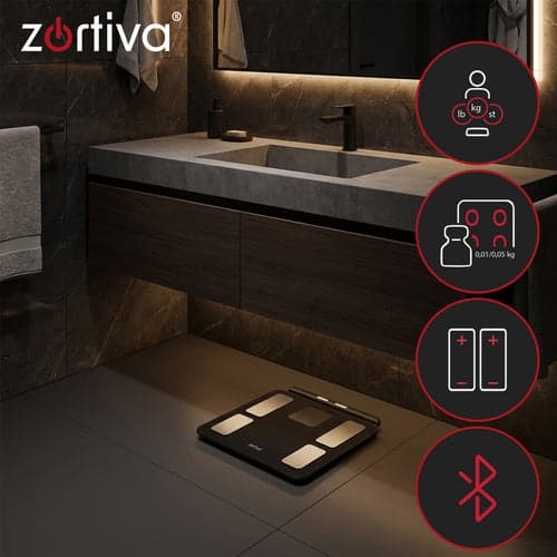 Analytical Bathroom Scale with Body Composition BIA 8 Electrodes WiFi/Bluetooth