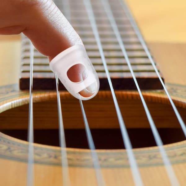 Guitar finger protectors silicone 25 pcs Transparent