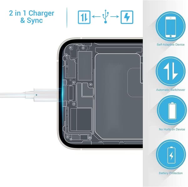 3X Lightning USB-kabel til Apple (2 meter)