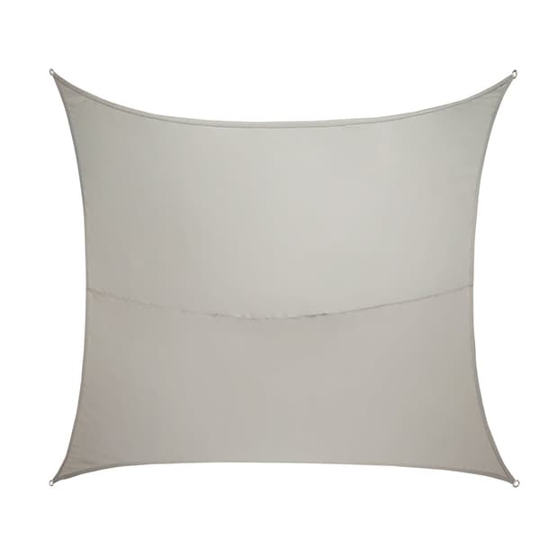 Sun sail rectangular 4x3 m waterproof UV protection grey
