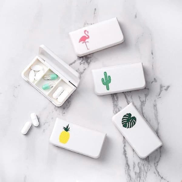 4-pak Mini Vandtæt Medicin Organizer