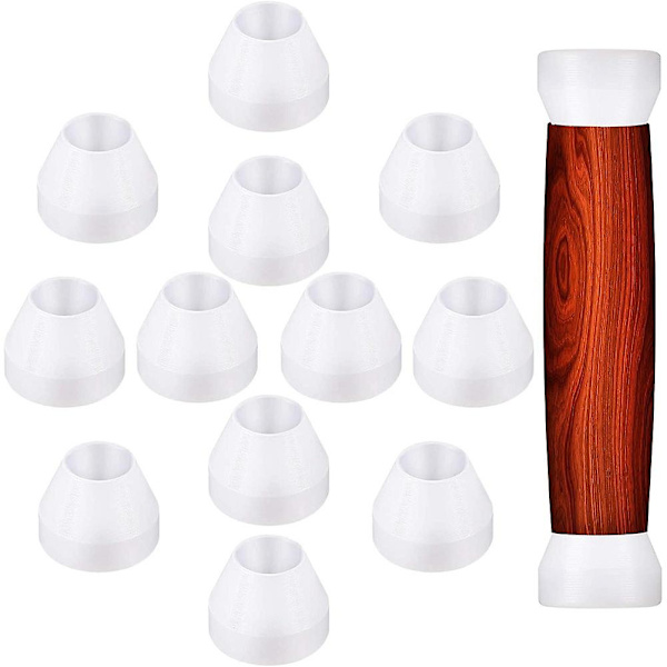 12 Stykke Pen-Busninger Hvite Pen-Busninger Ikke-Klistrende Holdbare Pen-Busninger Syntetiske Busninger for CA-Finish Pen-Dreining