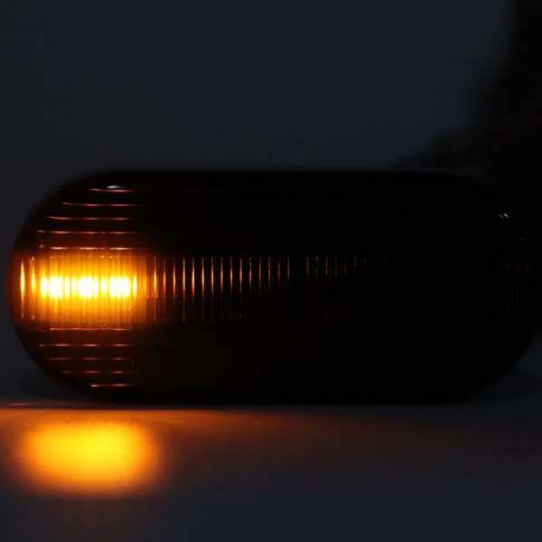 2-delt LED sidemarkeringslys, skærmindikatorlampe, bilmodifikation, egnet til Bora røget