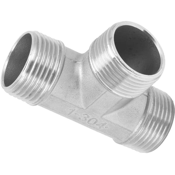 T-formet konnektor G1in udvendigt gevind rustfrit stål T-fitting adapter hardware rørfittings