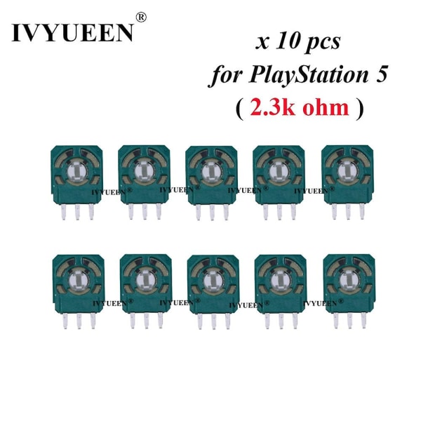 10 stk for Playstation 5 PS5 Kontroller 3D Tommelpinner Joystick Akse Analog Sensor 3 Pins Modul Mikrobryterknapp
