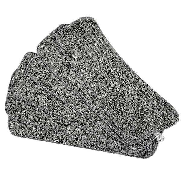 6-pack Moppdynor Våt Torr Mikrofiber Mopp Rengöringsdyna Mopp Refiller Ersättningshuvuden För De Flesta Spraymoppar