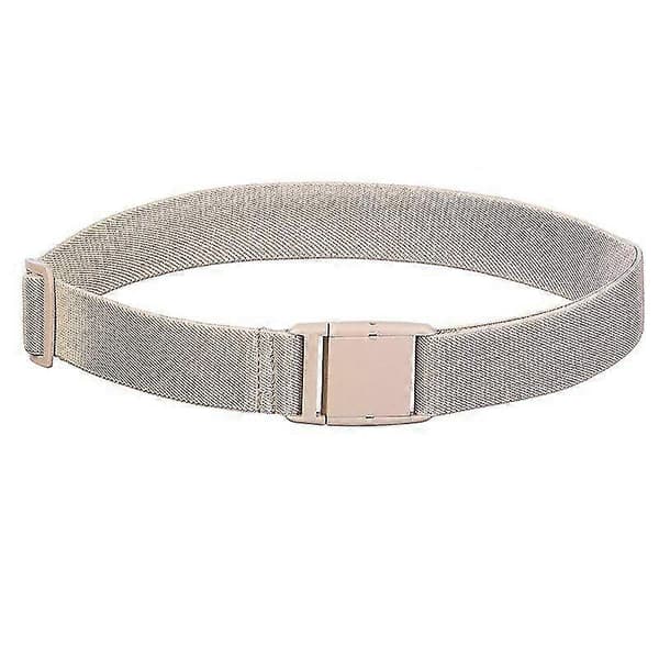Fashion Unisex Bälte Osynligt Bälte Spännlöst Elastiskt Justerbart Midjeband Canvas Midjebälte