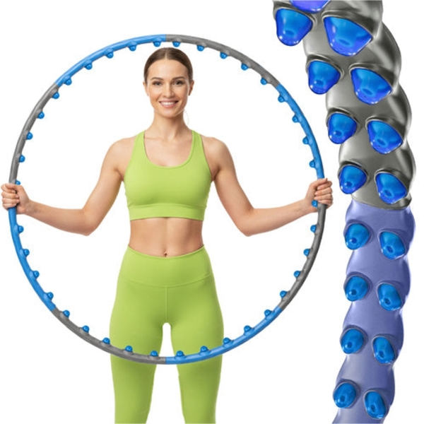 Hula hoop training ring 110 cm 1.5 kg with massage knobs 80 pcs