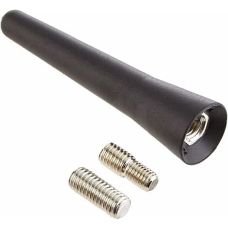 65mm Universal Kort Bilantenne - Modificeret Kulfiberstil - Sort