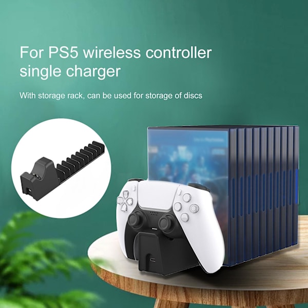 Laddningsdocka Trådlös Avtagbar Abs Snabbladdning Gamepad Laddare Kompatibel Ps5 La