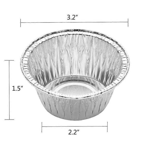 150 stk. Aluminium Cupcake Wrappers til 4oz Cupcakeforme