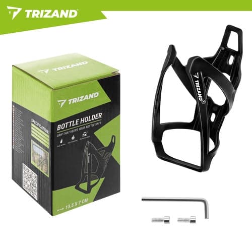 Flaskeholder til cykel/løbehjul sort PP passer til 500-1000 ml