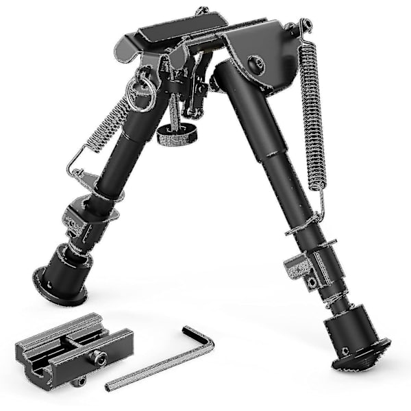 Aleko 2-i-1 Bipod 6 Tommer til 9 Tommer Justerbar Højde Skinnemontering Adapter Inkluderet