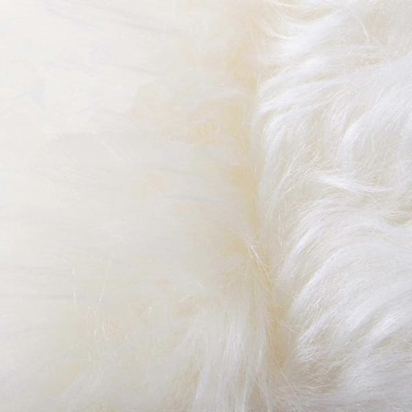 Imiteret fåreskinds tæppe, bløde og fluffy imiterede pels tæpper til soveværelse, stue, børneværelse, langhårede pels tæpper med skridsikker bagside