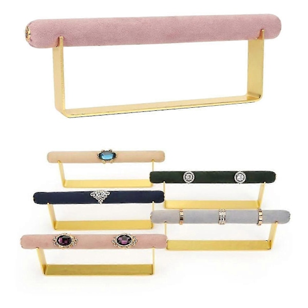 Multifunktionel Smykkeudstillingsstand Smykkeudstillingsstand Svamp Ring Pind Smykker Ring Ornament Smykketæller Dekoration Smykkestativ (pink) (1 stk)