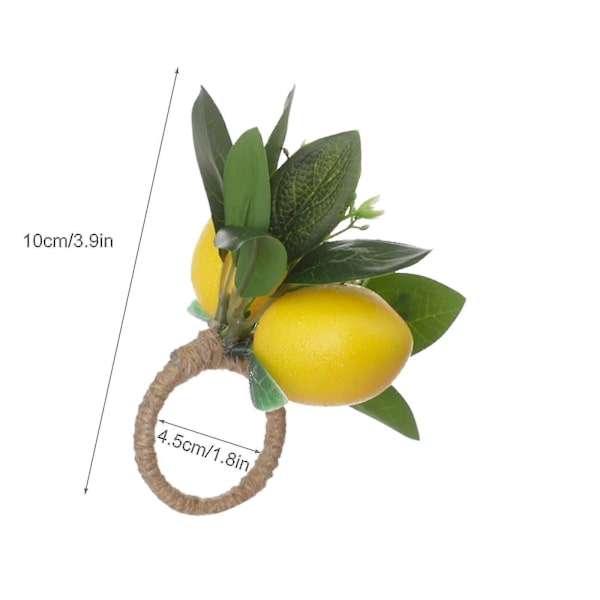 12 imitation citron servett spänne hotell modell rum servett ring