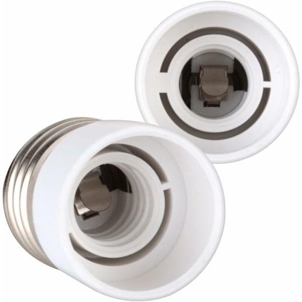 4x fatningsadapter - E27 til E14 fatningskonverter - E14 base lampeholderadapter til halogen LED-pærer