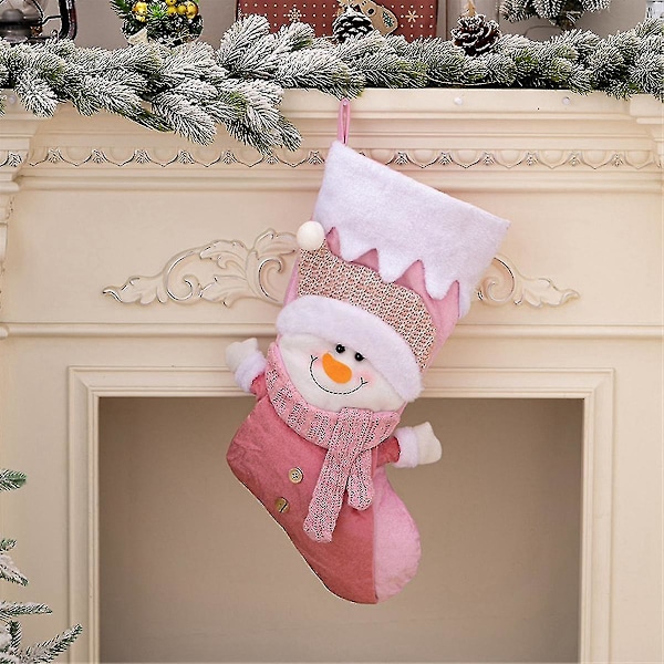 Julstrumpor Barnpresent Godisväska Tomte - Strumpor Hängande Julgransprydnad, Tomte