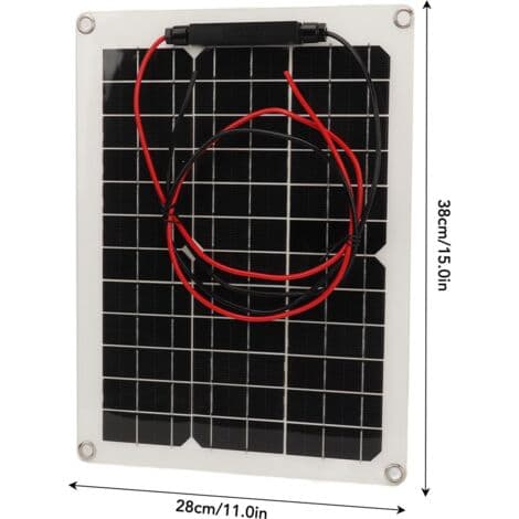 300W 12V/18V solpanel, bærbar solpanel med solcelleladecontroller + kabel + 4 sugekopper, til batterier, autocamper, båd