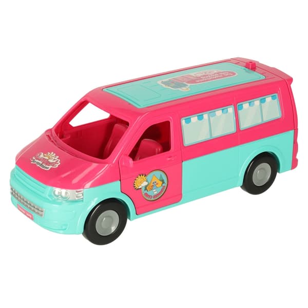 Foldable Doll Camper 35 cm with Doll, Tent, Pool and Accessories