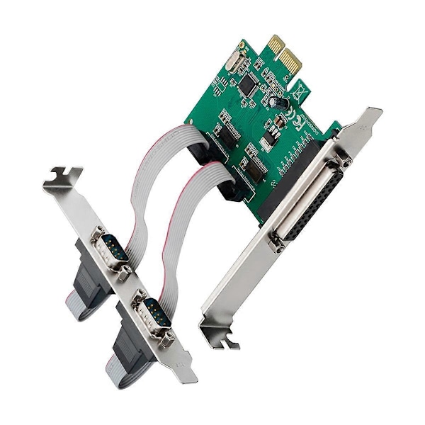 Ekspansjonskort ST36 PCIe X1 CH382L 2S1P Industriell RS232+LTP1 Print Multifunksjon Praktisk Ekspans