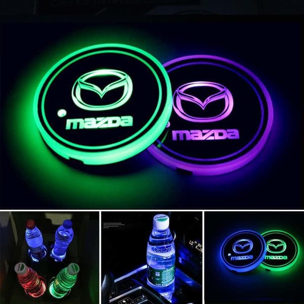 2X Mazda LED bundplade til kopholder