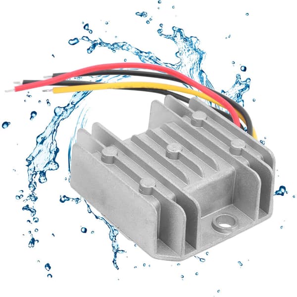 12V til 48V Booster Modul, DC/DC Strømkonverteringsregulator i Aluminiumslegering