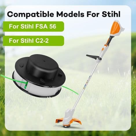 Chuancheng 3 x erstatningsspoler for Stihl Fsa 56 gresstrimmerhoder for Stihl C2-2