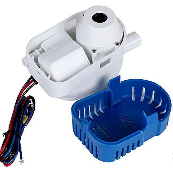 BALLSHOP Automatisk länspump 12V 1100GPH Automatisk dränkbar länspump Helautomatisk flottörbrytare Intern för dammar