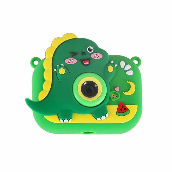 Kids Digital Camera 1080P with Dual Camera & Mini Tripod Dinosaur