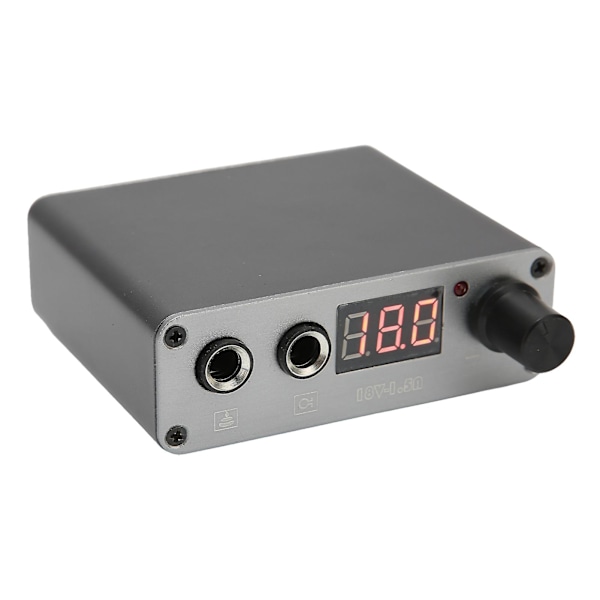 Tattoo Power Supply Dual Modes with LCD Display 100-230V Alloy Grey EU Plug