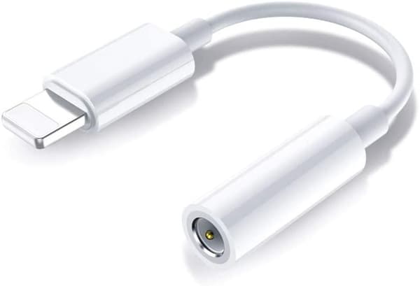 2x BT Lightning til 3,5 mm adapter for hodetelefoner BT lyd og samtaler