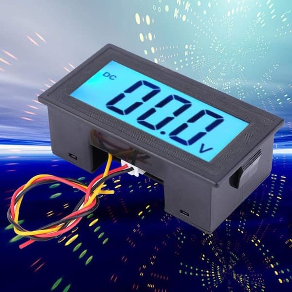 YB5135D Digital Voltmeter Spenningstester Tre-leder LCD-skjerm (DC 0-200V)