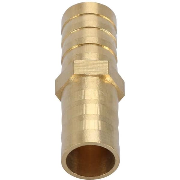 5 stk. To-vejs Lige Rørfitting Modhager Messing Rørforbinder Samling 6/8/10/12/14/mm (10mm)