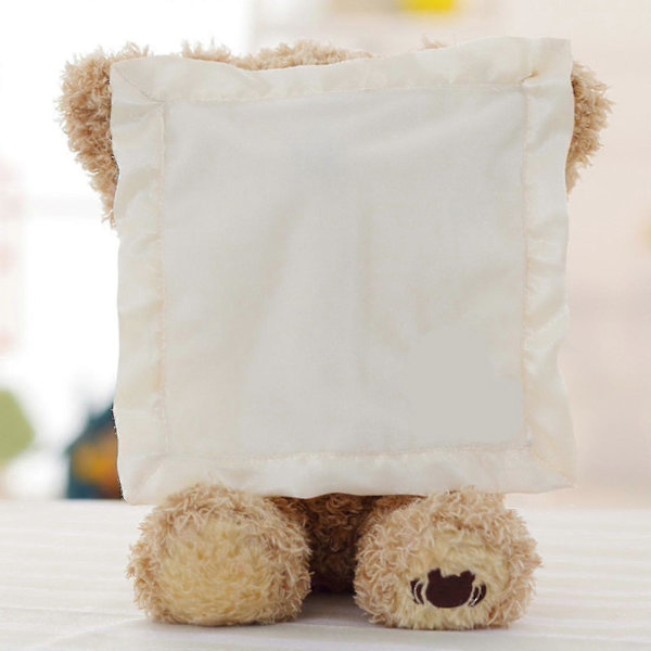 Peek-a-boo -karhu - Personoitu animoitu pehmolelukarhu - Interaktiivinen vauvalle 100% uusi