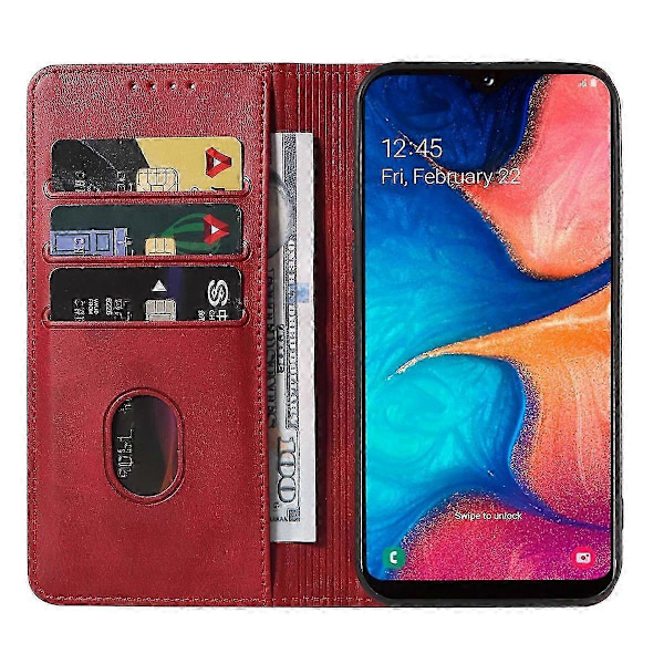 Magnetiskt Läderfodral för Samsung Galaxy A20e